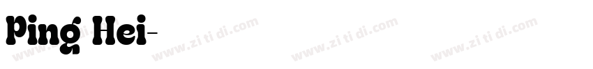 Ping Hei字体转换
